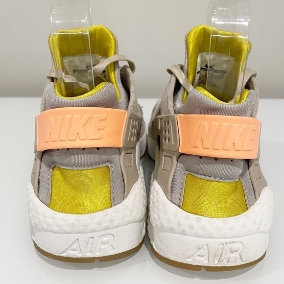 NIKE Air Huarache Run PRM Premium Metallic Silver Sunset Glow Size 7.5 - Picture 8 of 13